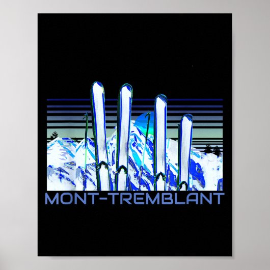 Mont-tremblant ski-accessoires retro mont-tremblan poster (Voorkant)
