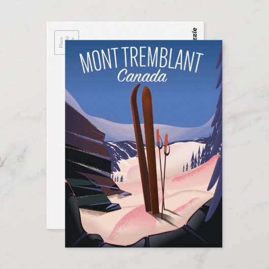 Mont Tremblant Ski Canada Briefkaart (Voorkant / Achterkant)