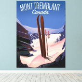 Mont Tremblant Ski Canada Canvas Afdruk (Insitu (Houten vloer))