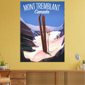 Mont Tremblant Ski Canada Canvas Afdruk (Insitu (Woonkamer))