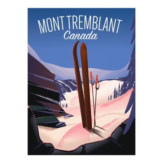 Mont Tremblant Ski Canada Foto Afdruk (Voorkant)