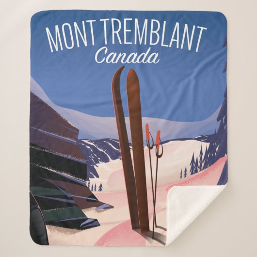 Mont Tremblant Ski Canada Sherpa Deken (Voorkant)