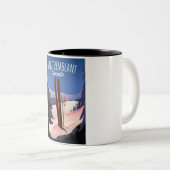 Mont Tremblant Ski Canada Tweekleurige Koffiemok (Voorkant rechts)