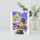 "Mont Tremblant" Vintage Travel Briefkaart (Staand voorkant)