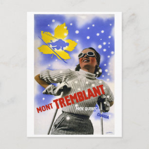 "Mont Tremblant" Vintage Travel Briefkaart
