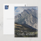Mont Velan, van Buthier, Aosta Valley, Italië Briefkaart (Voorkant / Achterkant)