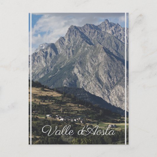 Mont Velan, van Buthier, Aosta Valley, Italië Briefkaart (Voorkant)