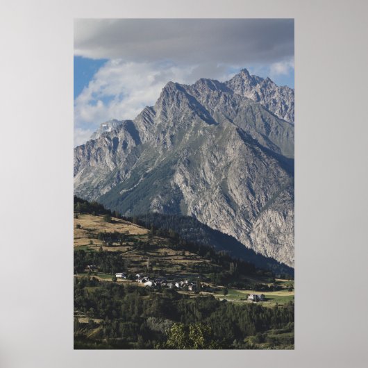 Mont Velan, van Buthier, Aosta Valley, Italië Poster (Voorkant)