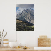 Mont Velan, van Buthier, Aosta Valley, Italië Poster (Keuken)