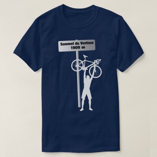 Mont Ventoux Cycle Challenge Sign T-shirt (Design voorkant)