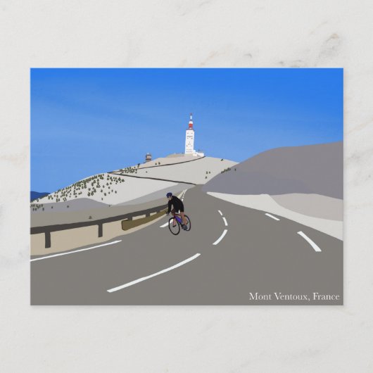Mont Ventoux digitaal briefkaart (Voorkant)