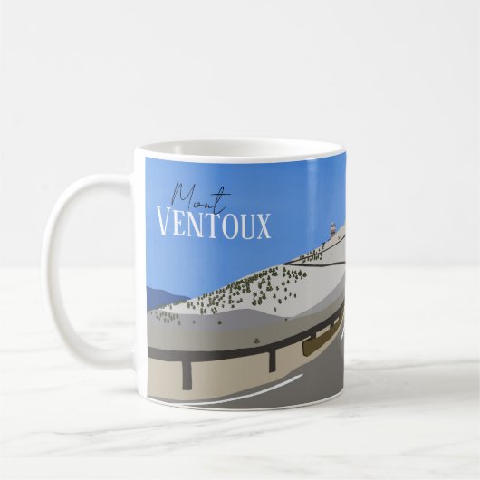 Mont Ventoux fietsmagneet Koffiemok (Links)