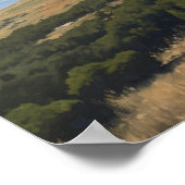 Mont Ventoux Frans land art print Poster (Hoek)