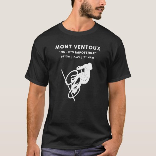 Mont Ventoux Road fietstop Beklimming T-shirt (Voorkant)