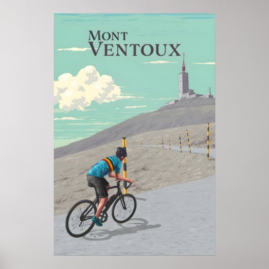 Mont Ventoux Wieler Reisposter Poster (Voorkant)