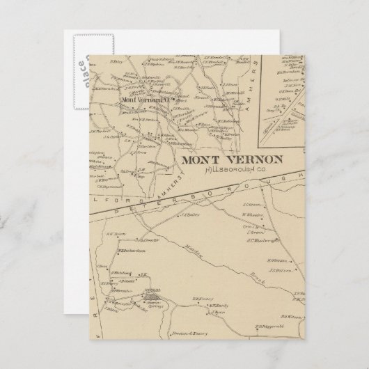 Mont Vernon, Sharon Briefkaart (Voorkant / Achterkant)