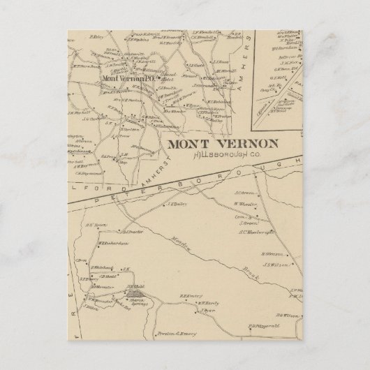 Mont Vernon, Sharon Briefkaart (Voorkant)