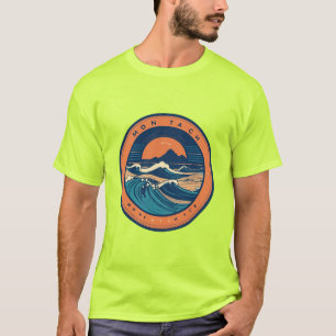 Montabeach Minimalistisch Oceaan Golf Surfen Logo T-shirt