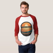 Montabeach Minimalistische Logo – Ocean Wave Desig T-shirt (Voorkant volledig)