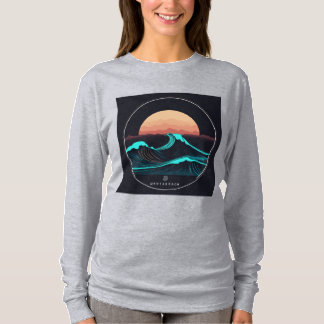 Montabeach Minimalistische Ocean Wave Logo Design T-shirt