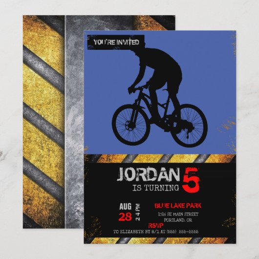 Montafiets-silhouet Kaart (Voorkant / Achterkant)