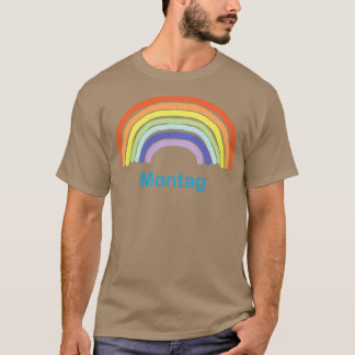 Montag maandag regenboog t-shirt