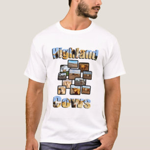 Montage en Logo van de Koe van het land; T-shirt