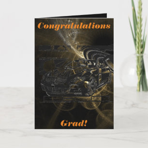 Montage inkt tekening - sportauto het middelpunt. kaart