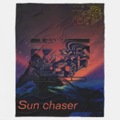 montage-inkttekening - sportwagen het middelpunt. fleece deken (Voorkant)