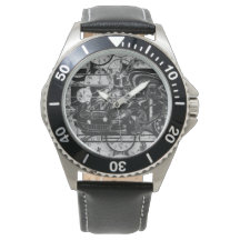 Montage-inkttekening - sportwagen in het middelpun