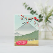 montage van fiji Japan vintage-reisdruk Briefkaart (Staand voorkant)