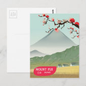 montage van fiji Japan vintage-reisdruk Briefkaart (Voorkant / Achterkant)