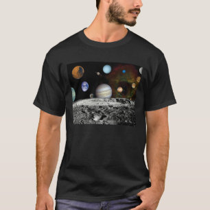 Montage van foto's van het zonnestelsel Voyager Ru T-shirt