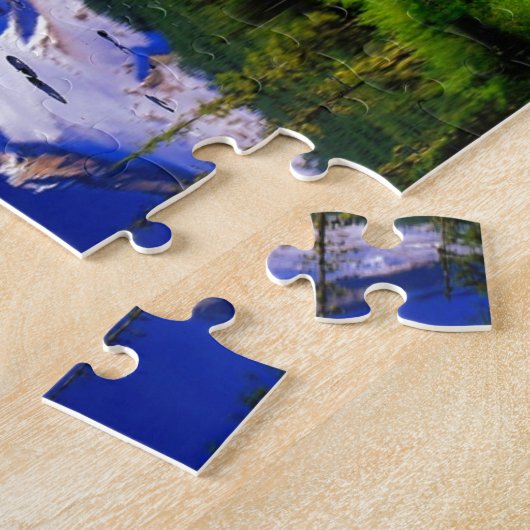 montagebergte sneeuw legpuzzel (Zijkant)