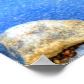 Montagedrager en waterreflectie foto poster (Hoek)