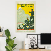  montagekookte Nieuw-Zeelandse reisbeklimming Poster (Thuiskantoor)