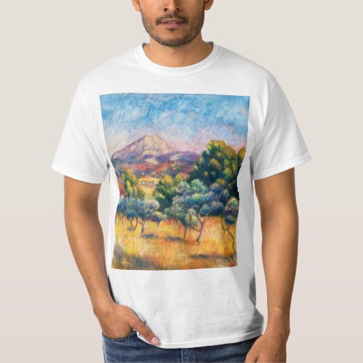 Montagne Sainte-Victoire (Paysage) Renoir T-shirt (Voorkant)