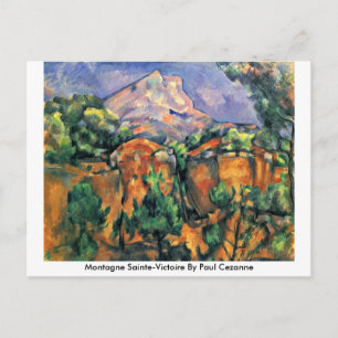Montagne Sainte-Victoire van Paul Cezanne Briefkaart