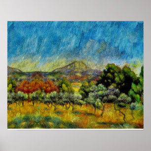 "Montagne Sainte Victoire" van Renoir Poster