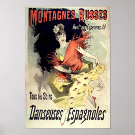 Montagnes Russes 1889  Frans Adverteren Poster