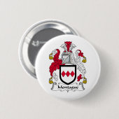 Montague Family Crest Ronde Button 5,7 Cm (Voorkant /achterkant)