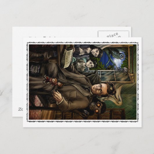 Montague Rhodes James Briefkaart (Voorkant / Achterkant)