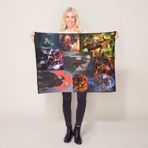 Montague & Strong Fleece Blanket - Collage Deken