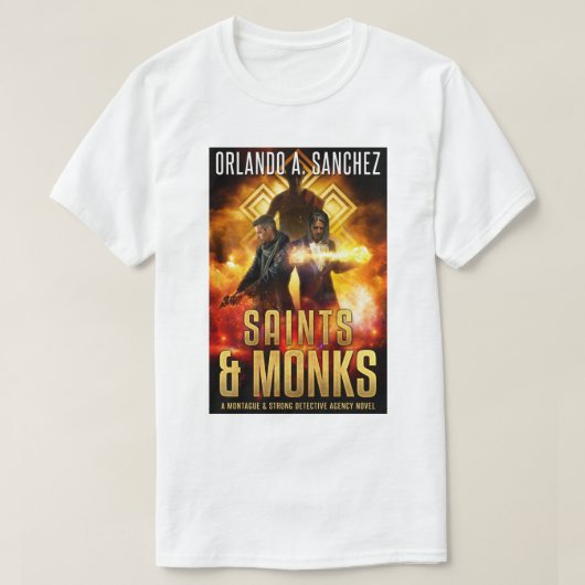 Montague & Strong - HEILIGEN & MONNIKEN T-shirt (Design voorkant)