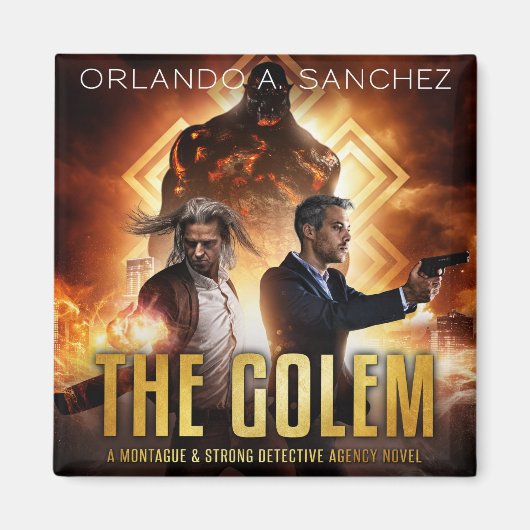 Montague & Strong Hoesje Files 10 - The Golem Magneet (Voorkant)