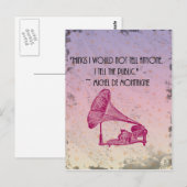 Montaigne bekent briefkaart (Voorkant / Achterkant)