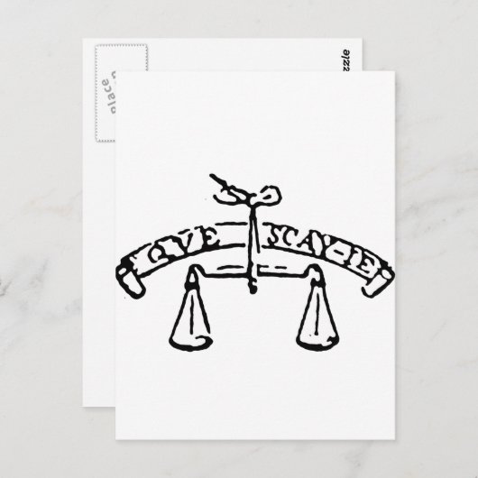 Montaigne's Motto-Que Sais-Je? Wat weet ik? Briefkaart (Voorkant / Achterkant)