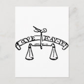 Montaigne's Motto-Que Sais-Je? Wat weet ik? Briefkaart (Voorkant)