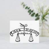 Montaigne's Motto-Que Sais-Je? Wat weet ik? Briefkaart (Staand voorkant)