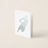 Montain Biking silhouette-kaart Folie Kaarten (Voorkant)